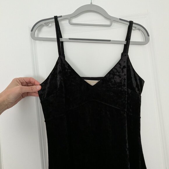 Michael Kors black Velvet slip midi dress, Small, NWT - Picture 4 of 9